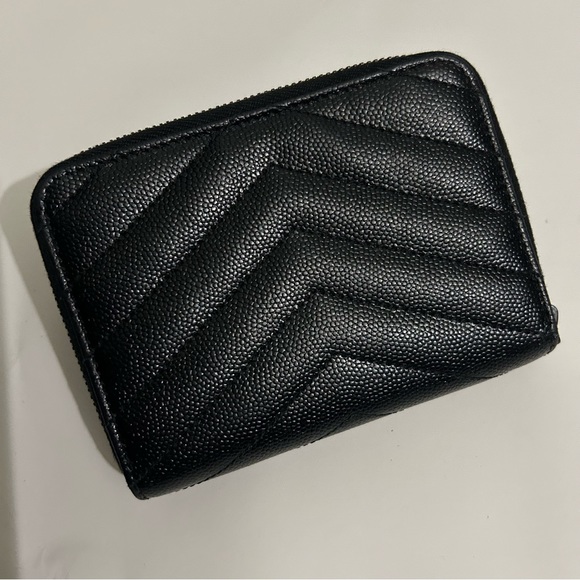 Saint Laurent Quilted Monogram Wallet - Picture 3 of 8